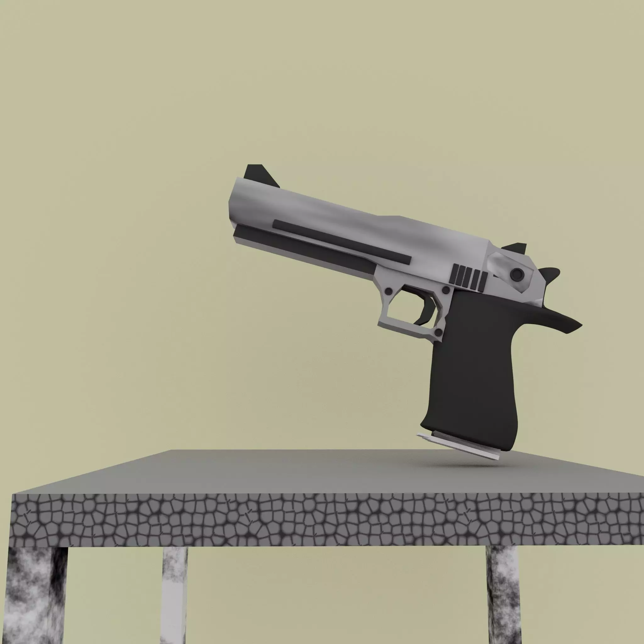 Desert Eagle Handgun 3D Model 3D model_1