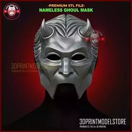 Nameless Ghoul Mask - Ghost Mask Halloween Cosplay Helmet 3D print model Nameless Ghoul Mask - Ghost Mask Halloween Cosplay Helmet 3D print model