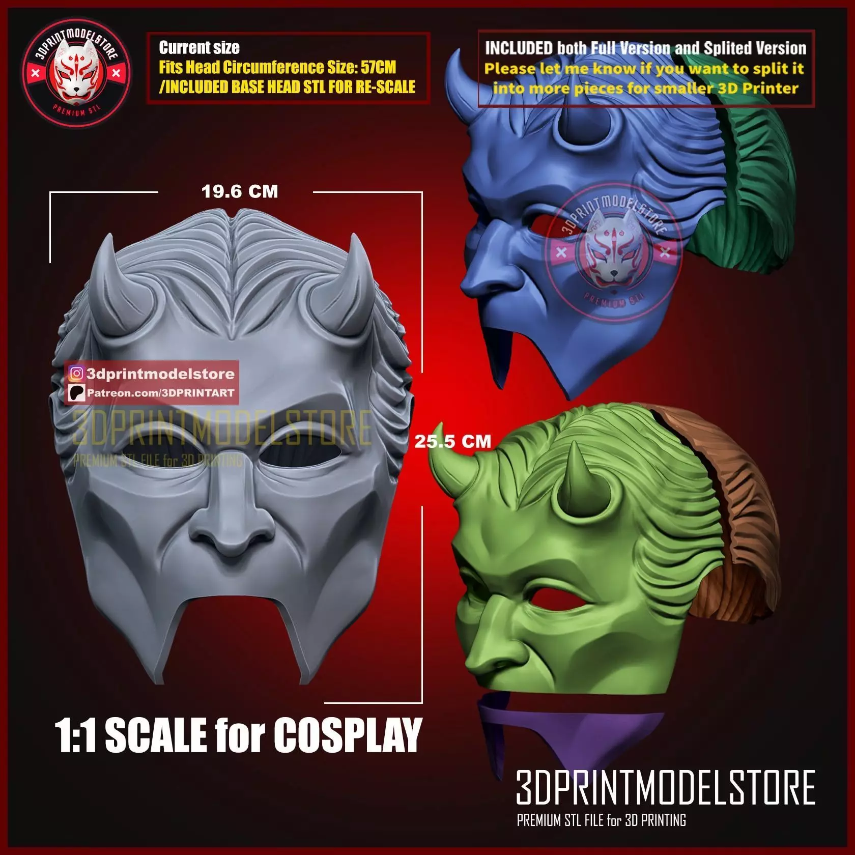 Nameless Ghoul Mask - Ghost Mask Halloween Cosplay Helmet 3D print model_4