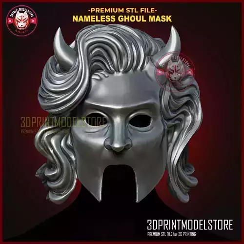 Female Nameless Ghoul Mask - Ghost Mask Halloween Cosplay Helmet 3D print model Female Nameless Ghoul Mask - Ghost Mask Halloween Cosplay Helmet 3D print model