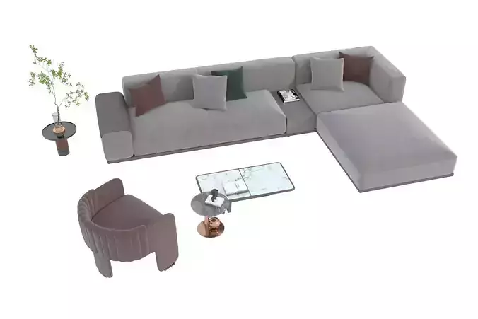 Fabric sofa set