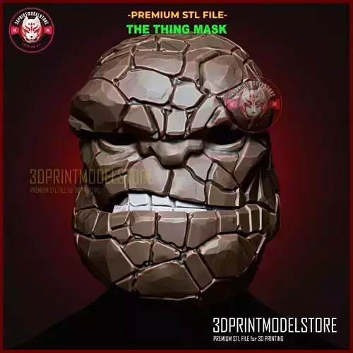 Marvel The Thing Fantastic Four Cosplay Mask - Halloween Helmet 3D print model Marvel The Thing Fantastic Four Cosplay Mask - Halloween Helmet 3D print model