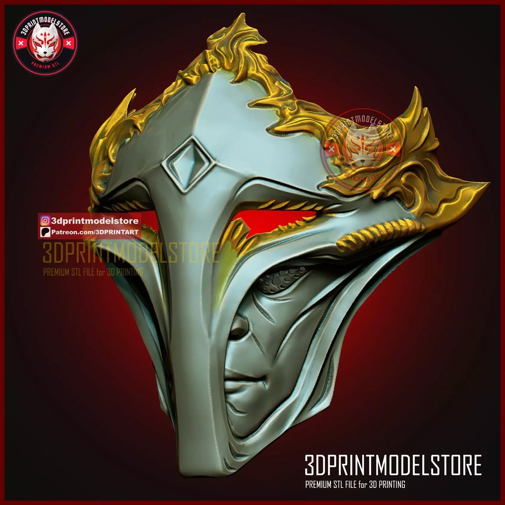 Victor Final Form Mask - Arcane Cosplay Halloween Helmet 3D print model_1
