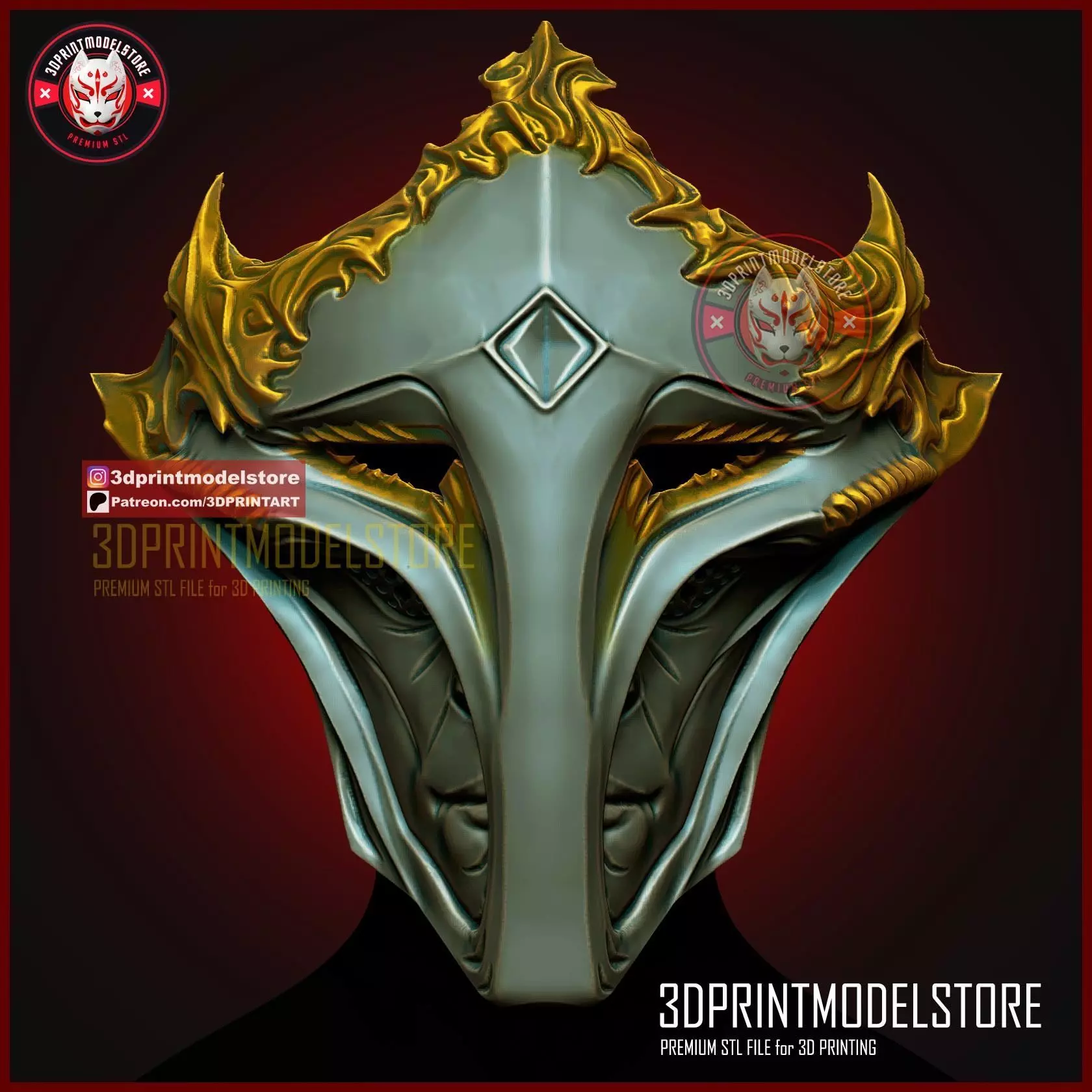 Victor Final Form Mask - Arcane Cosplay Halloween Helmet 3D print model_2