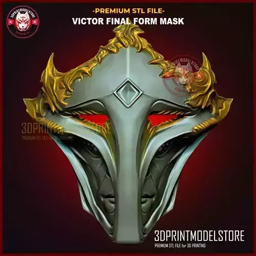 Victor Final Form Mask - Arcane Cosplay Halloween Helmet 3D print model Victor Final Form Mask - Arcane Cosplay Halloween Helmet 3D print model