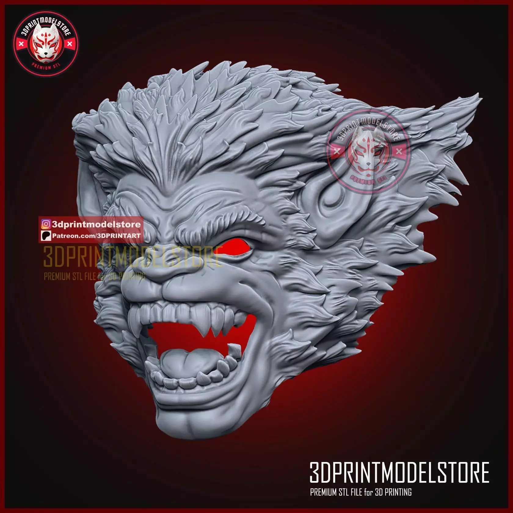 Marvel The Beast Cosplay Mask - Halloween Helmet 3D print model_4