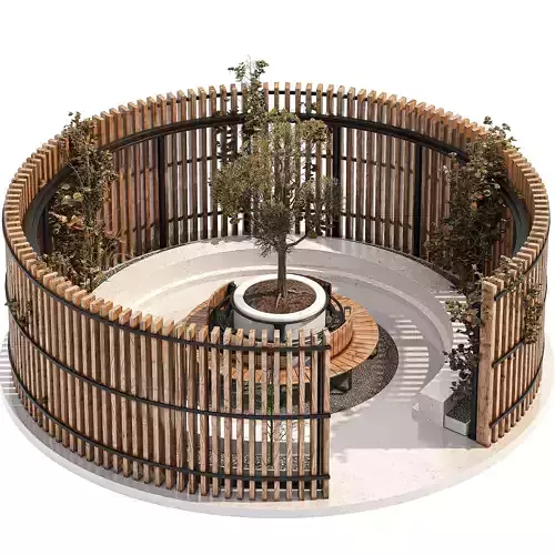 Wooden Garden Pod 02