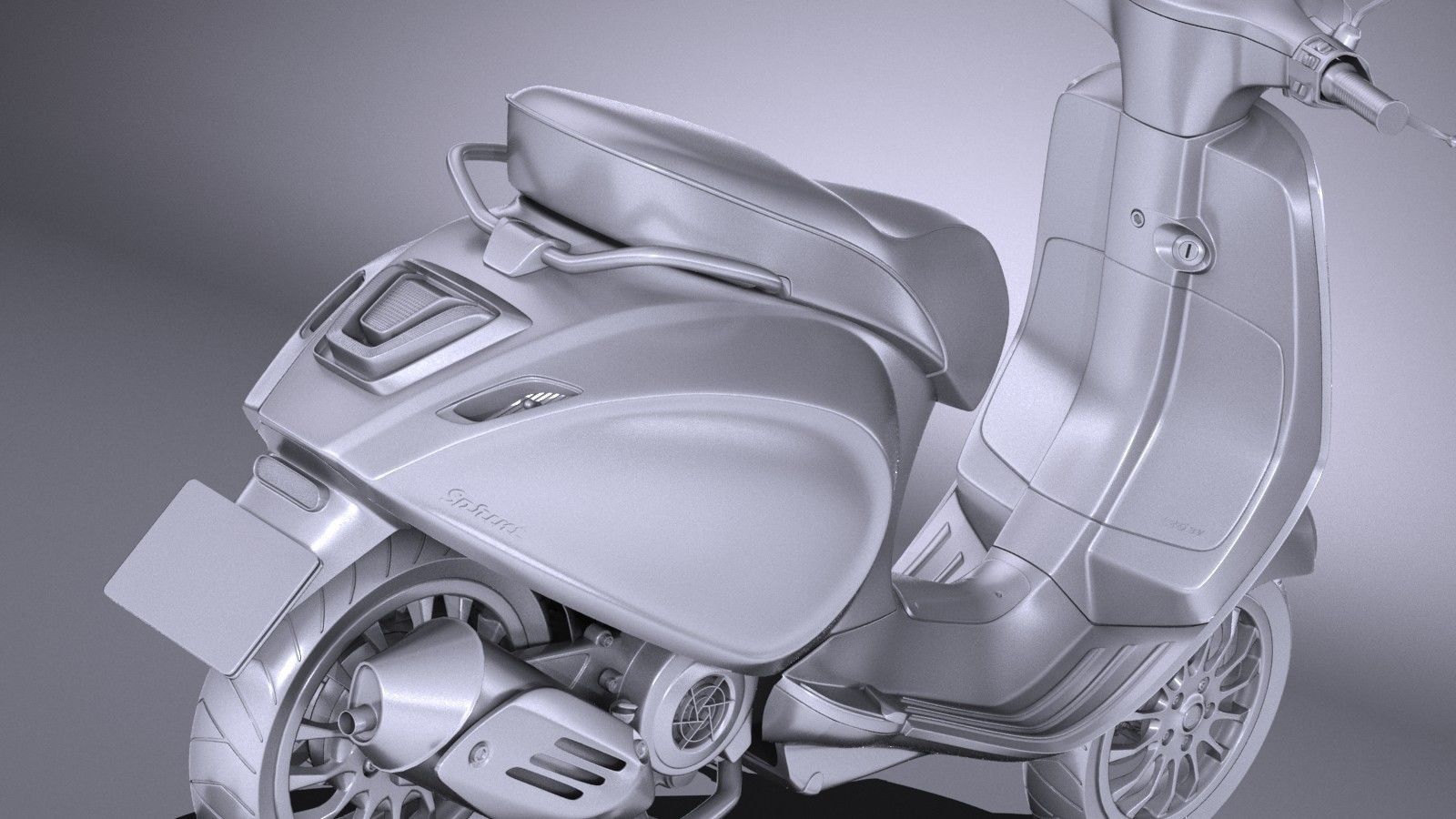 Vespa Sprint 125 2017 3D model_10