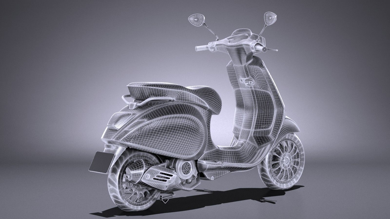 Vespa Sprint 125 2017 3D model_13