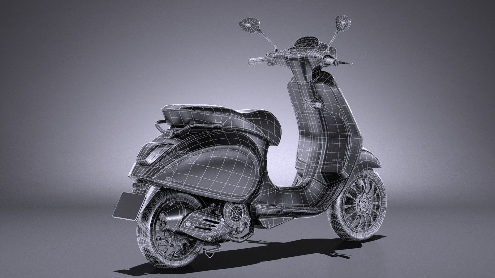 Vespa Sprint 125 2017 3D model_15