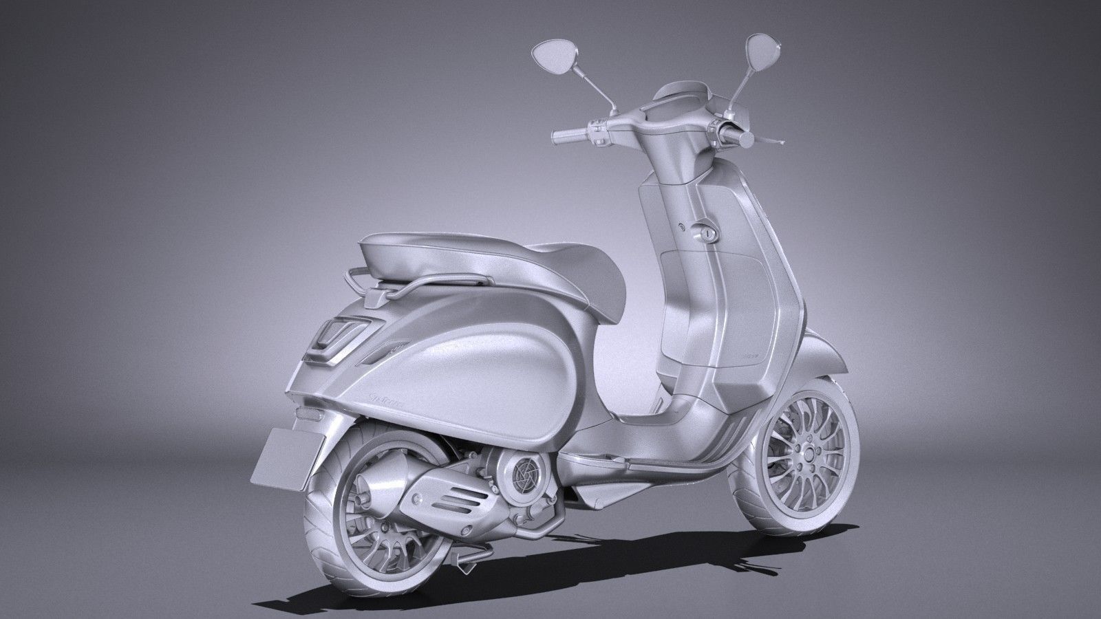 Vespa Sprint 125 2017 3D model_11