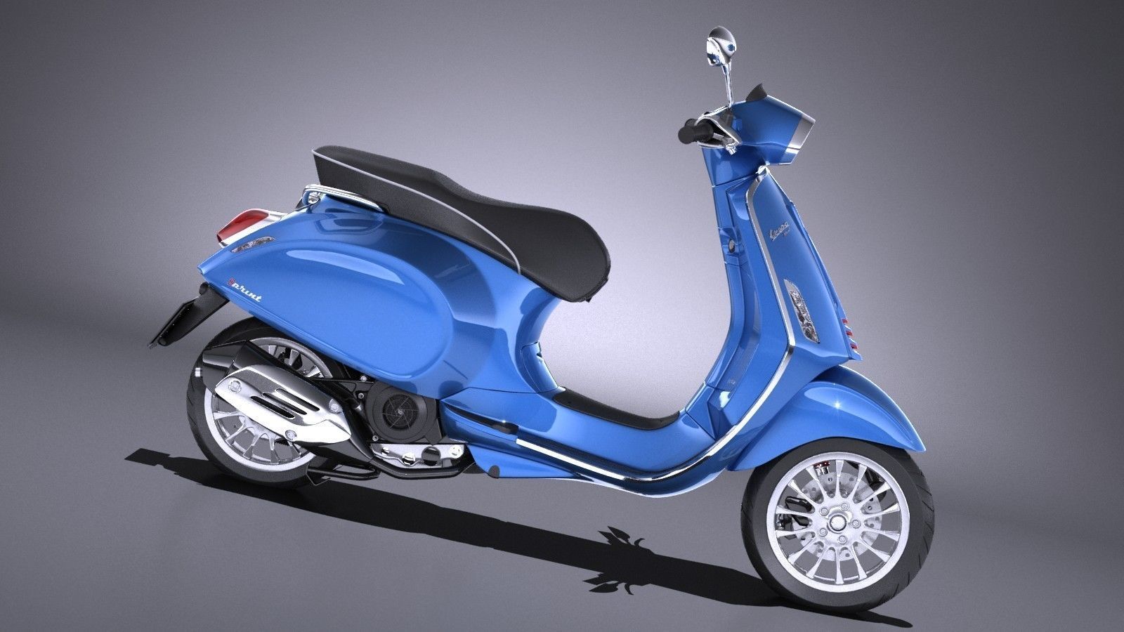 Vespa Sprint 125 2017 3D model_7