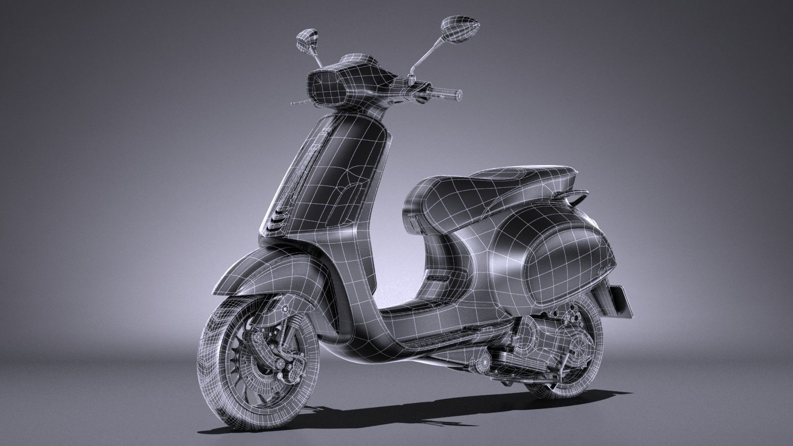 Vespa Sprint 125 2017 3D model_14