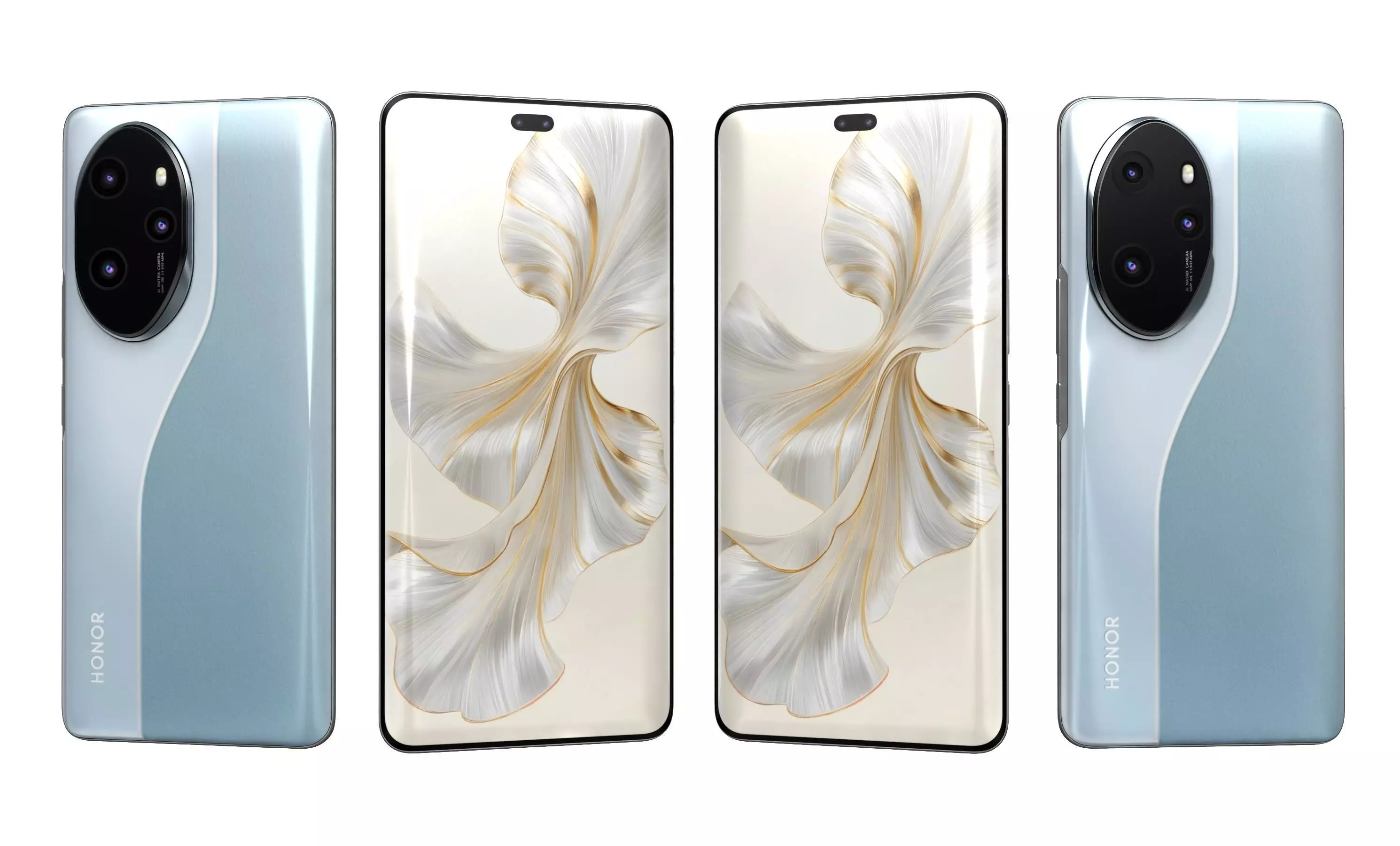 Honor 100 Pro All Colors High Poly 3D model_9