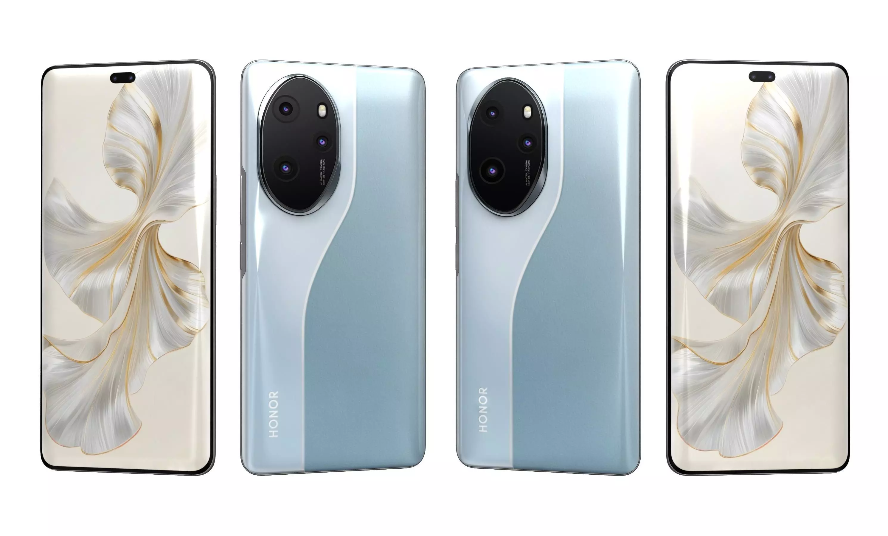 Honor 100 Pro All Colors High Poly 3D model_7