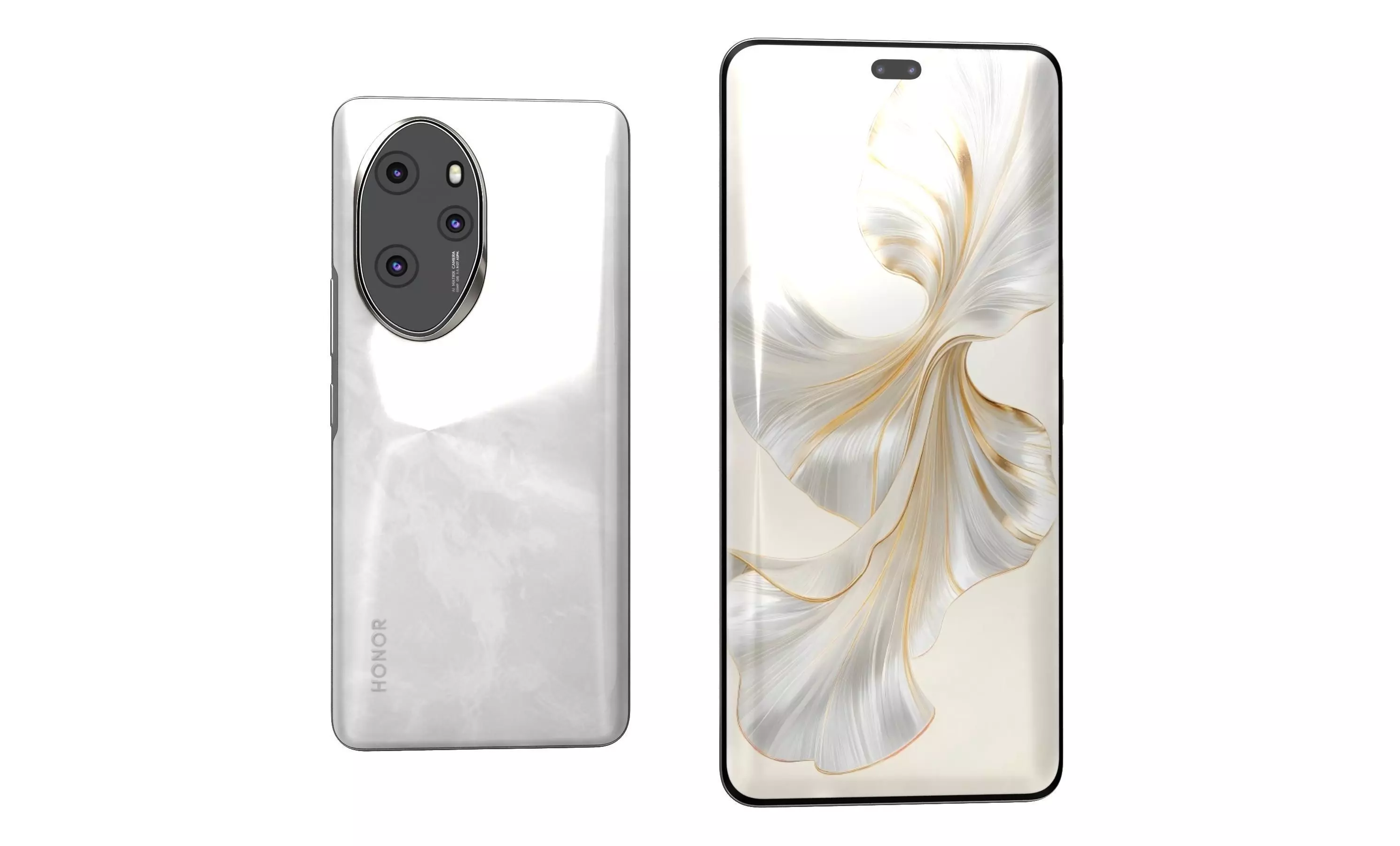 Honor 100 Pro White High Poly  3D model_29