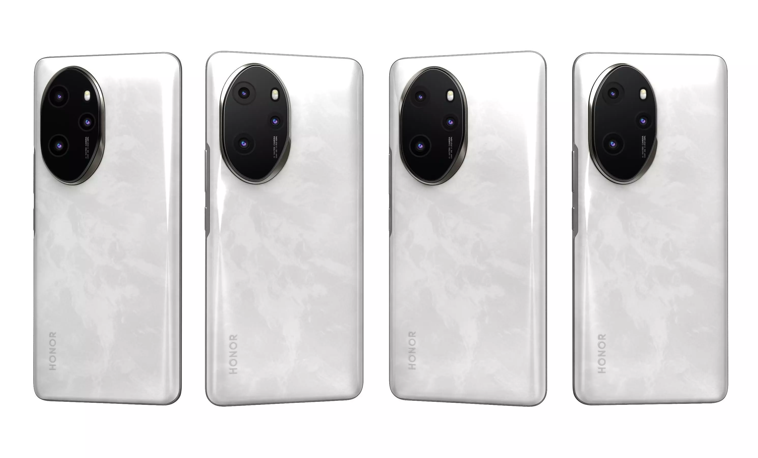 Honor 100 Pro White High Poly  3D model_26