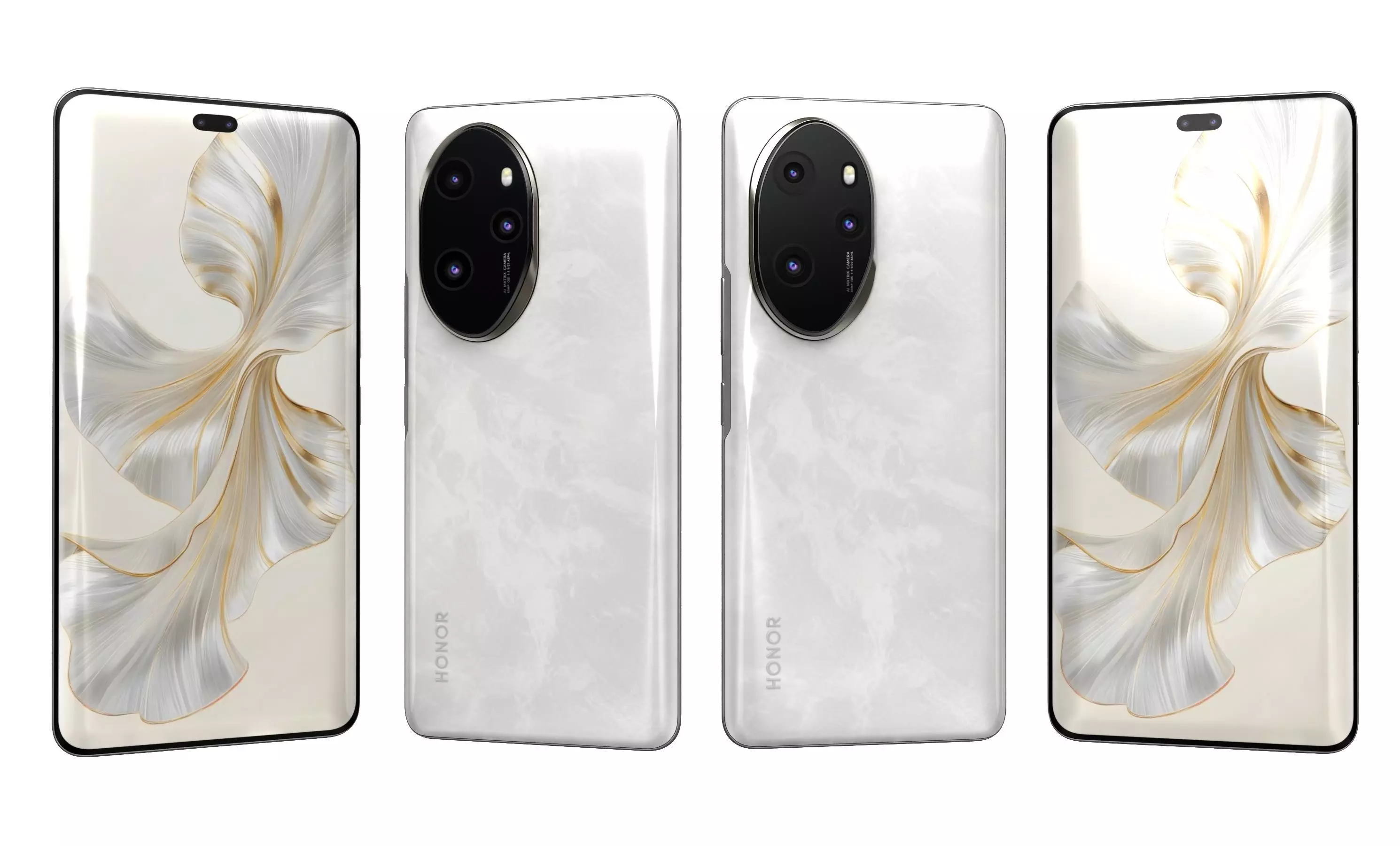 Honor 100 Pro White High Poly  3D model_21