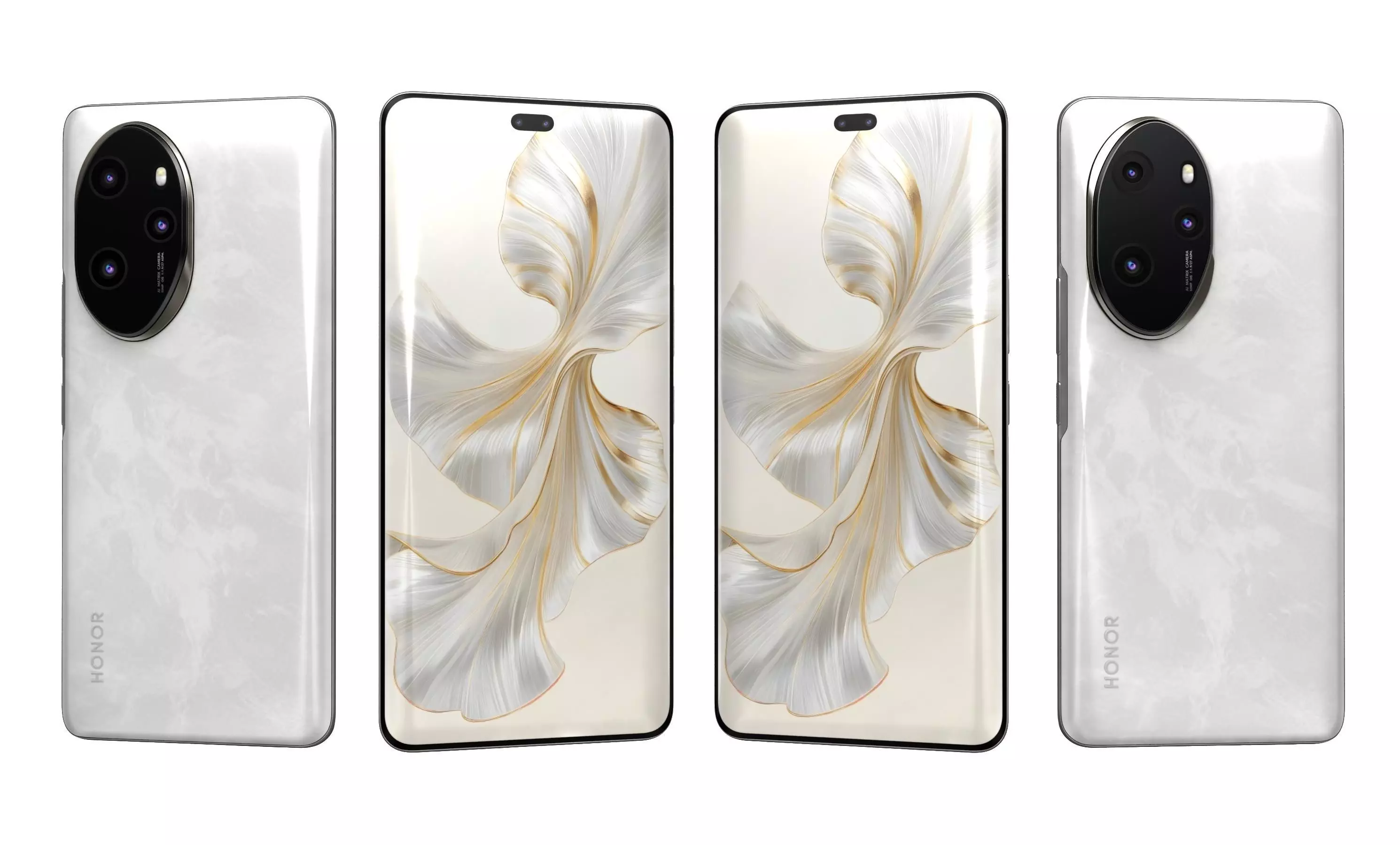 Honor 100 Pro White High Poly  3D model_27