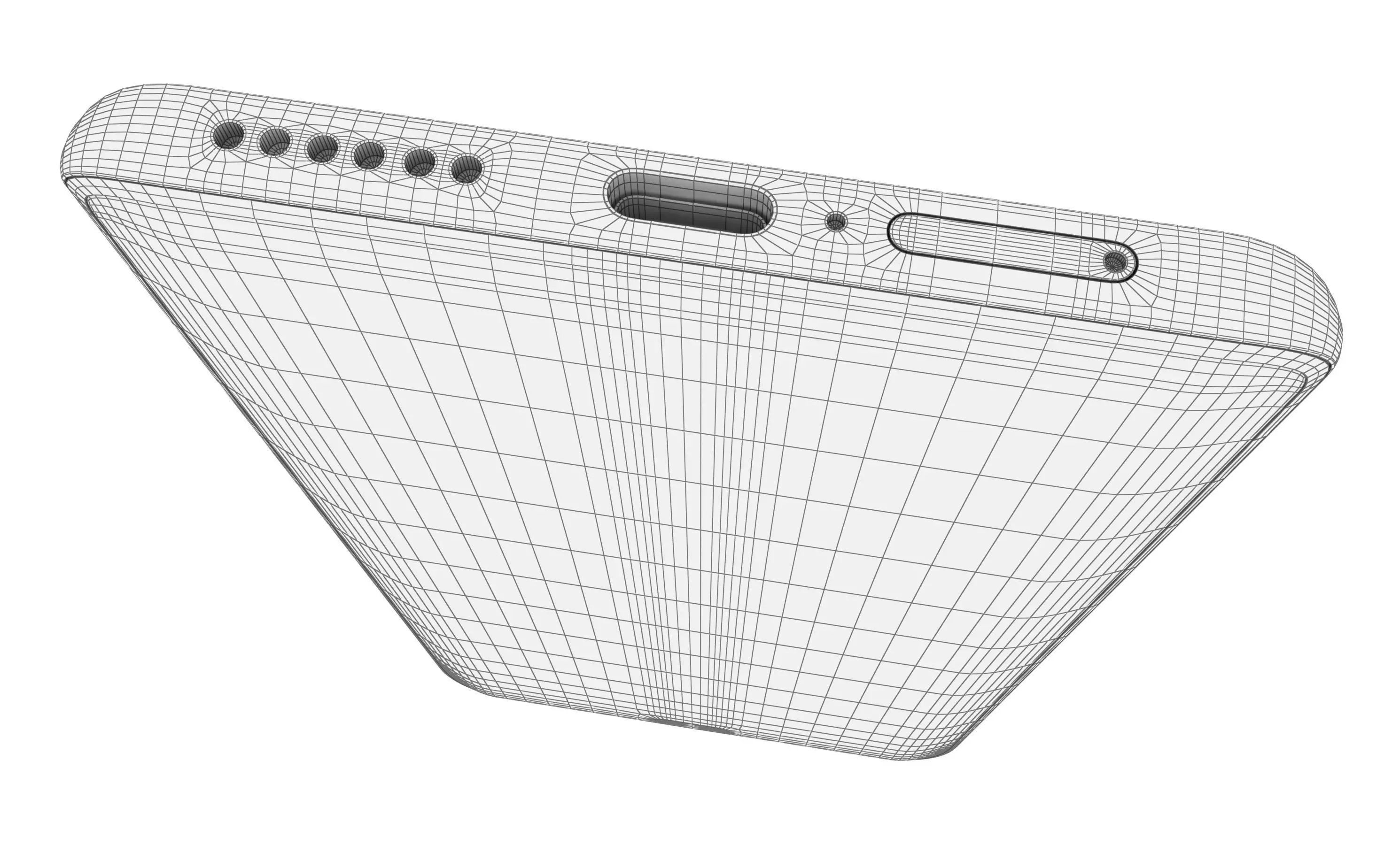 Honor 100 Pro White High Poly  3D model_15