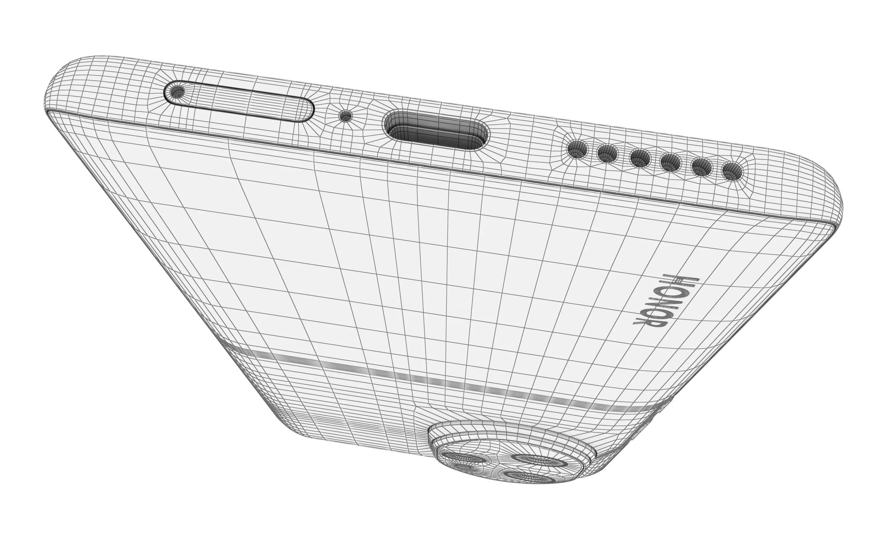 Honor 100 Pro White High Poly  3D model_16