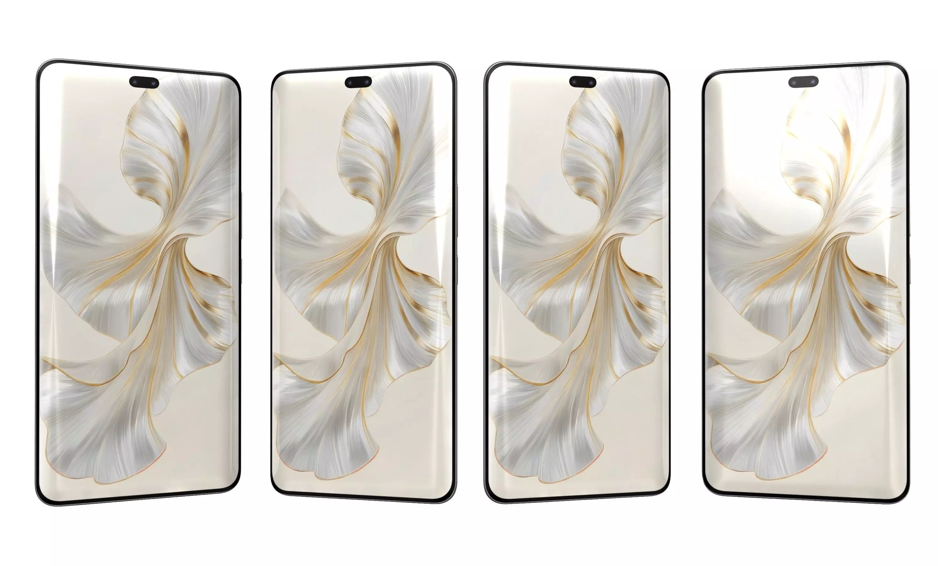 Honor 100 Pro White High Poly  3D model_10