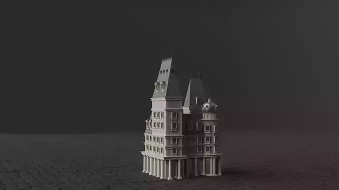 Classical European Building - House 21 3D model