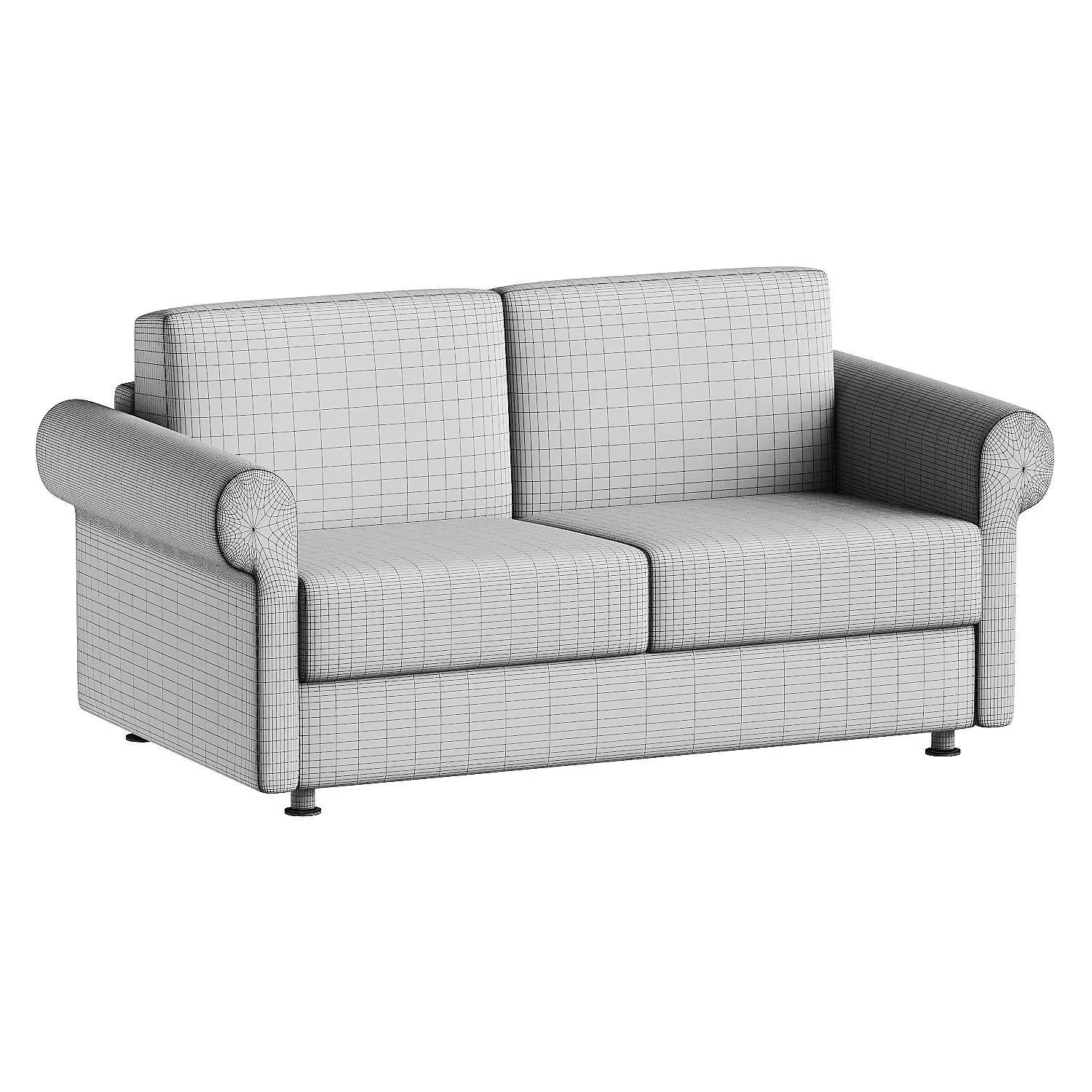 sofa lampo mel 1 3D model_4