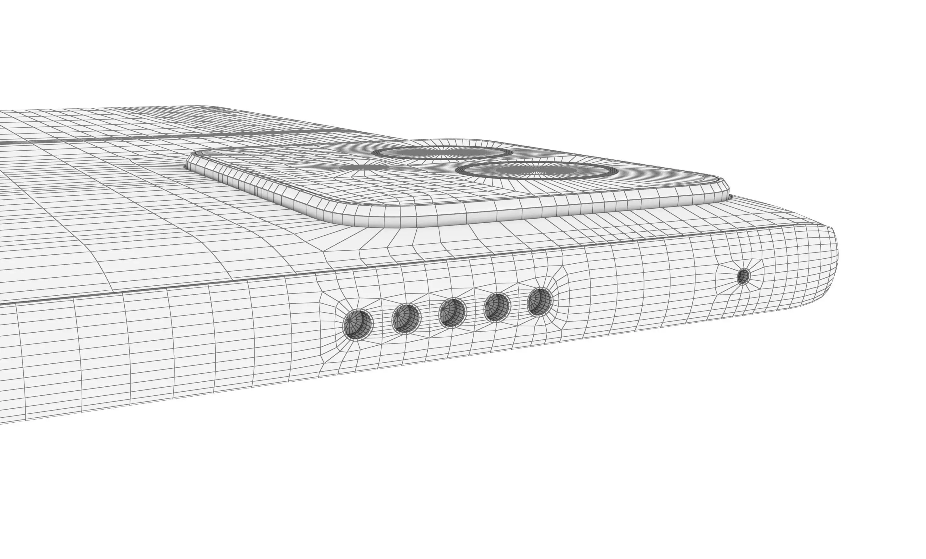 Honor 100 Blue High Poly 3D model_19