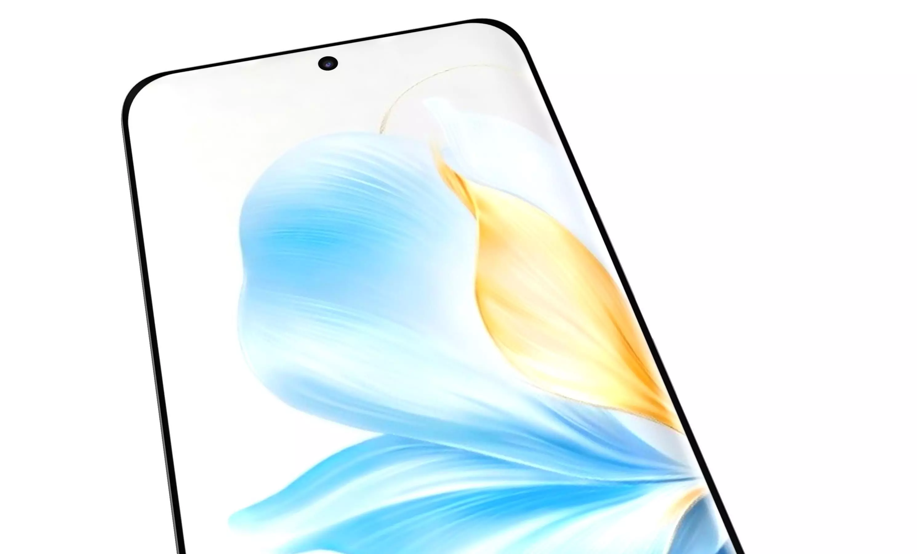 Honor 100 Blue High Poly 3D model_8