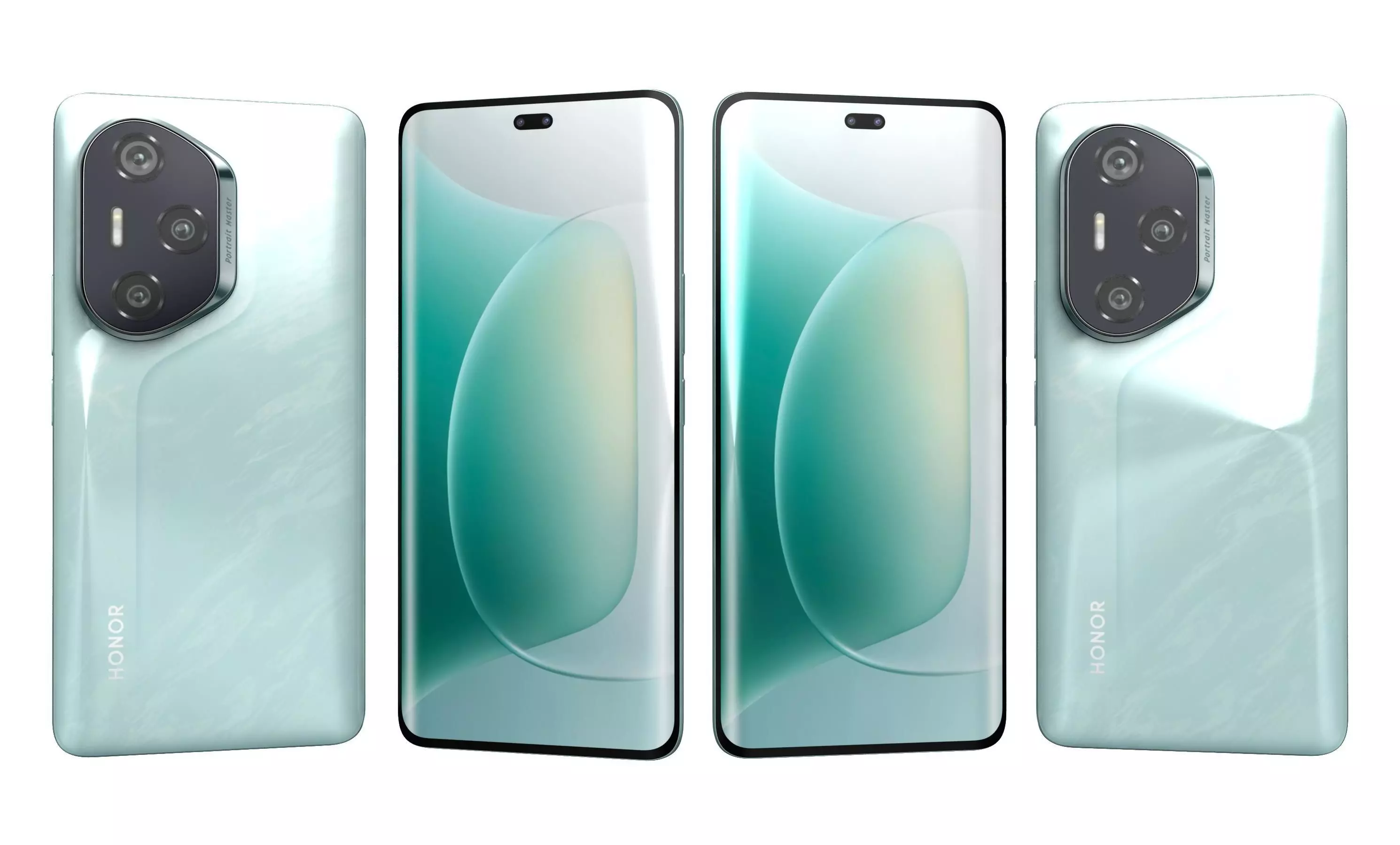 Honor 300 Pro All Colors High Poly 3D model_1