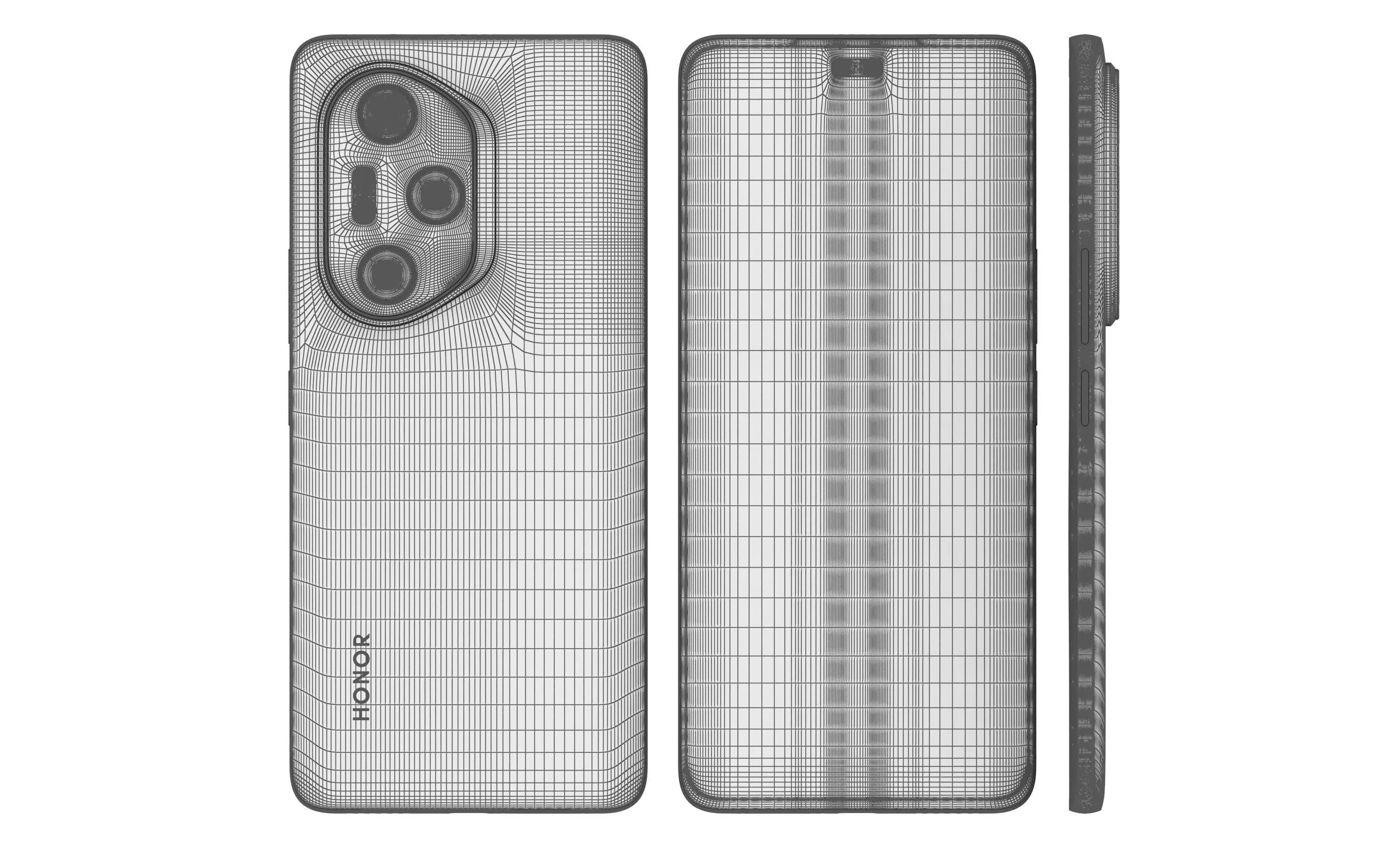 Honor 300 Pro All Colors High Poly 3D model_10