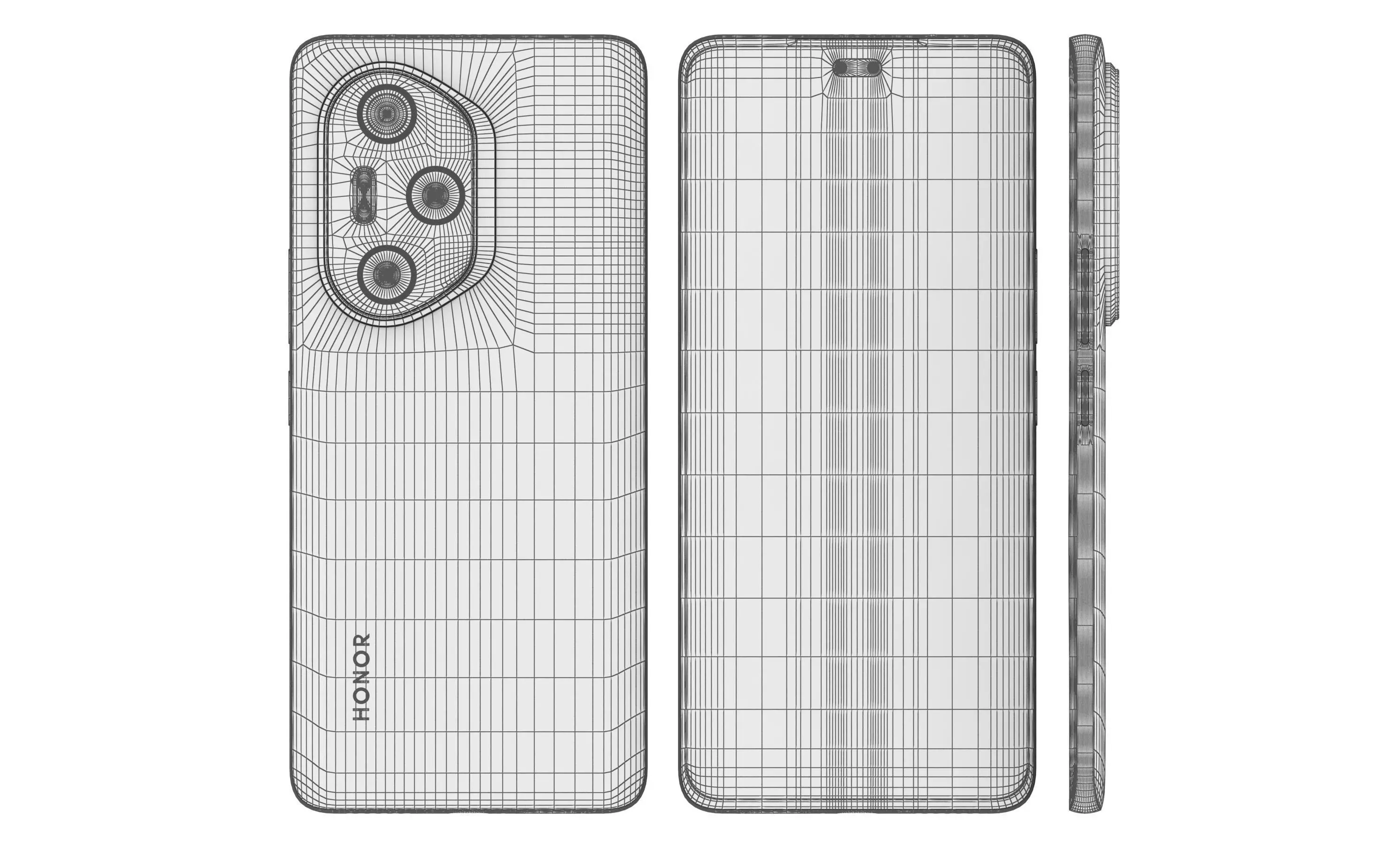 Honor 300 Pro All Colors High Poly 3D model_9