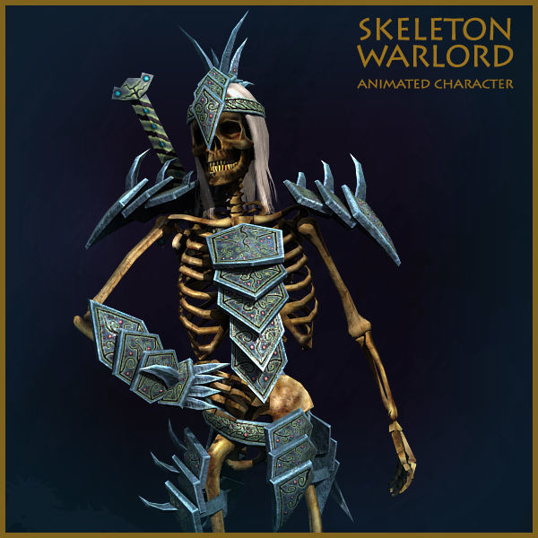 ARMY OF SKELETONS Low-poly 3D model_29
