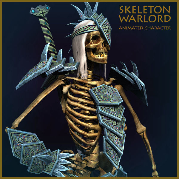 ARMY OF SKELETONS Low-poly 3D model_6