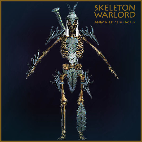 ARMY OF SKELETONS Low-poly 3D model_30
