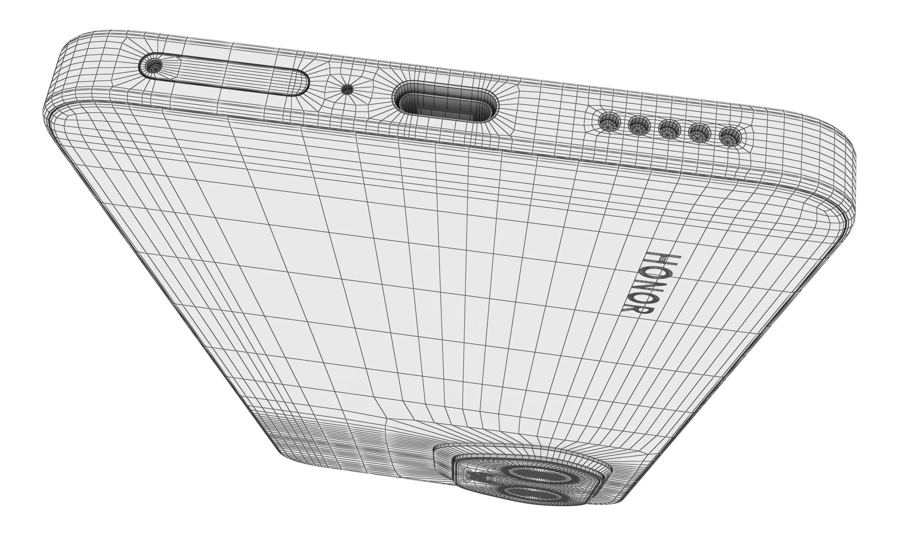 Honor 300 Gray High Poly  3D model_15