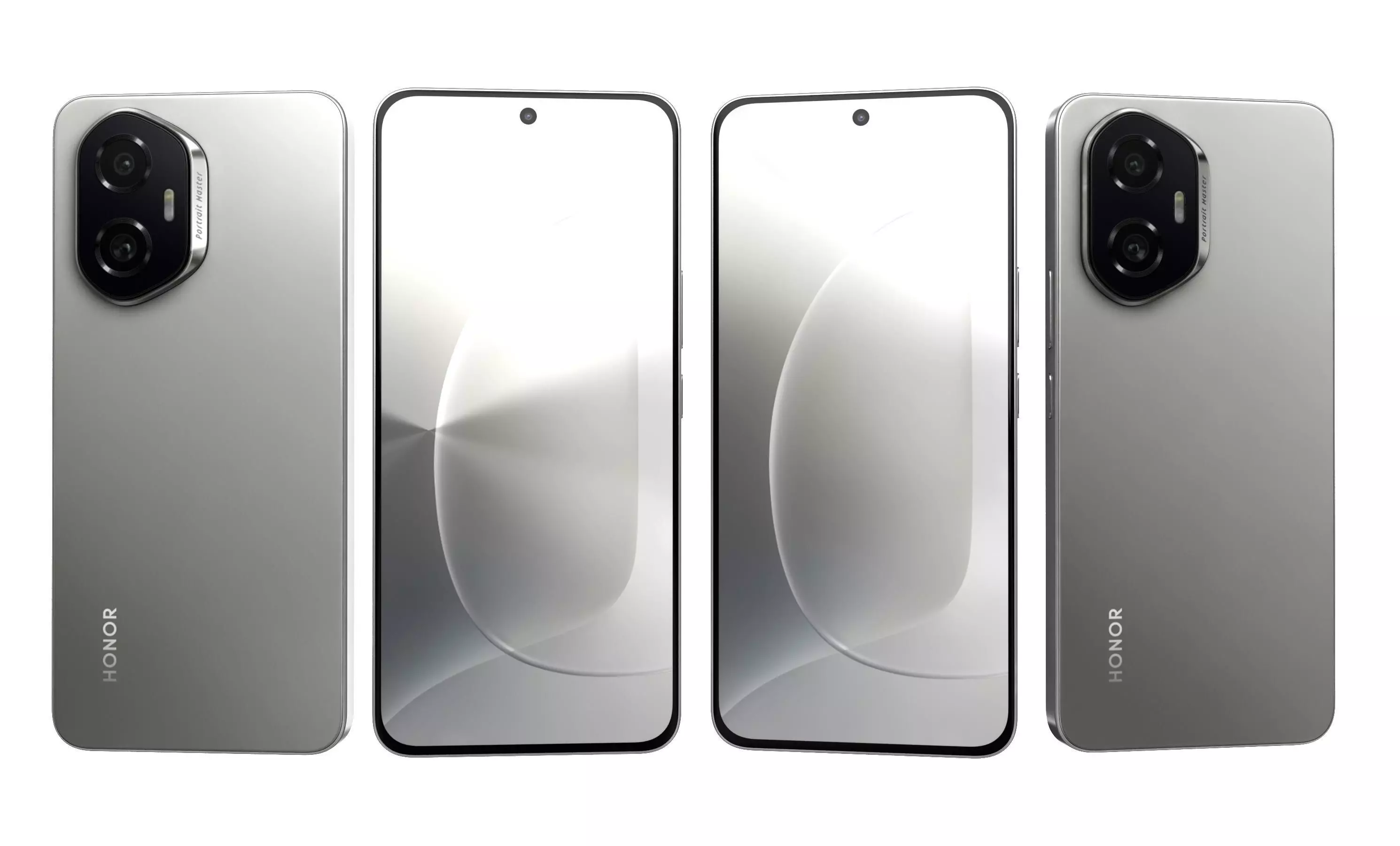 Honor 300 Gray High Poly  3D model_26