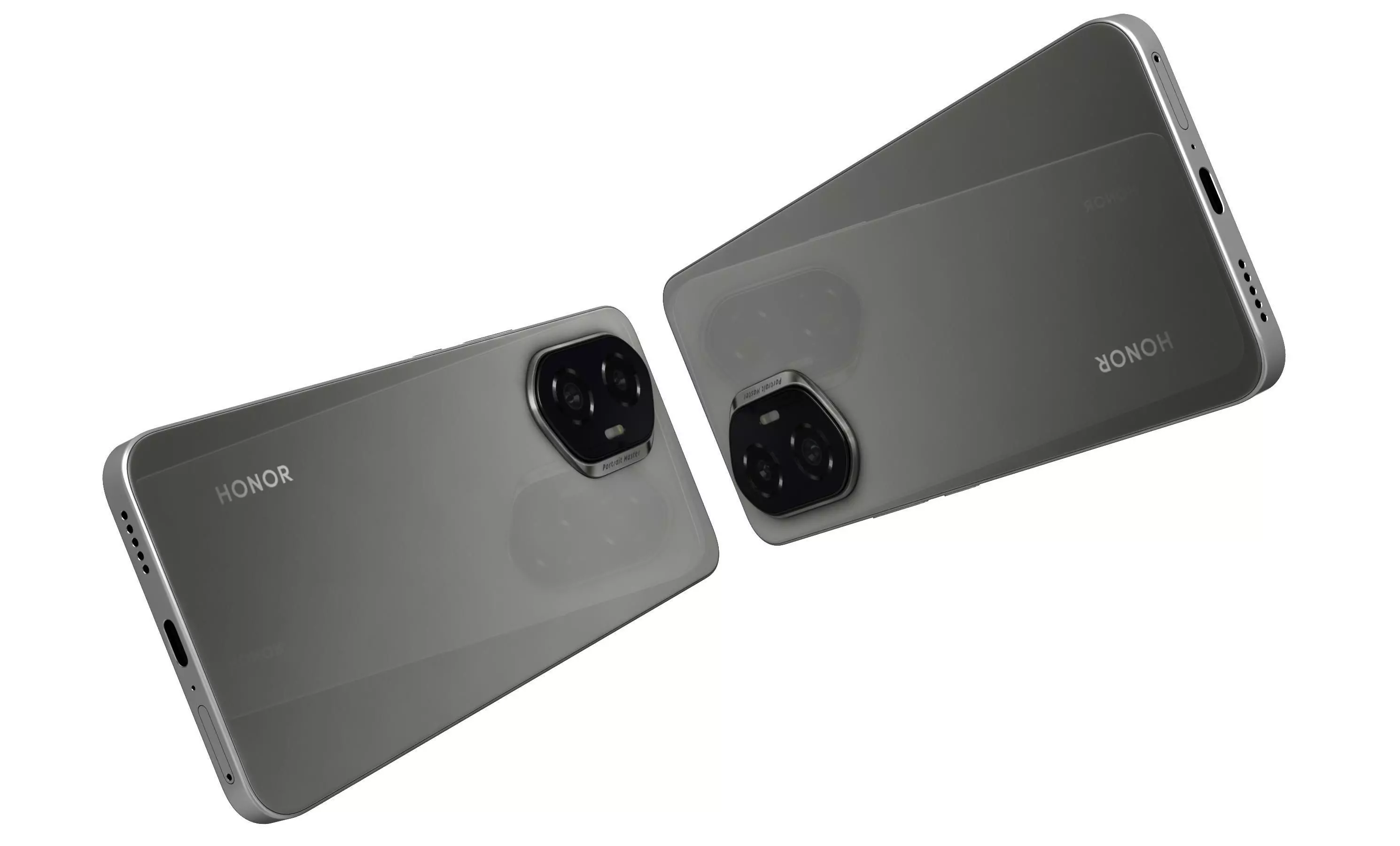 Honor 300 Gray High Poly  3D model_4