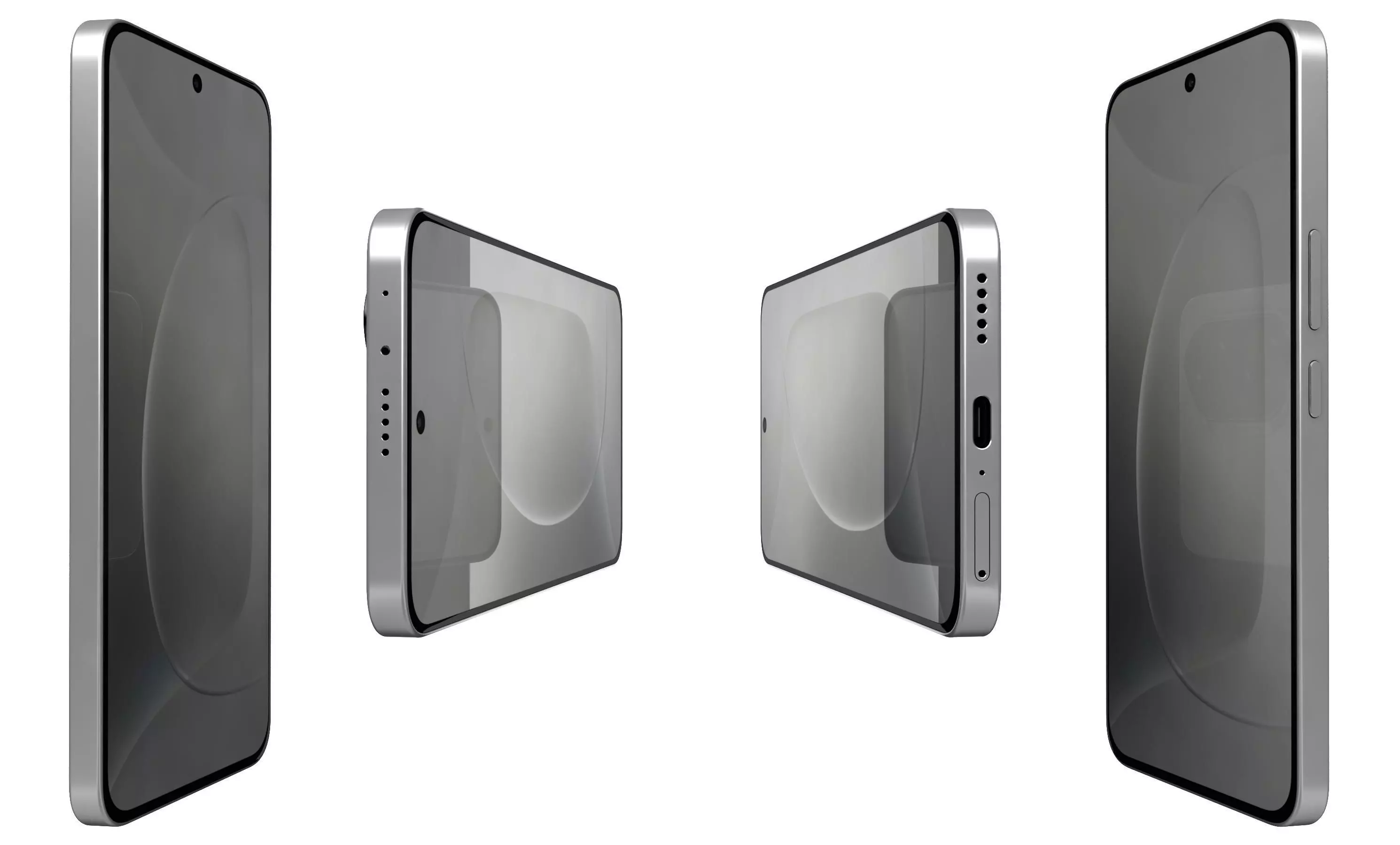 Honor 300 Gray High Poly  3D model_2