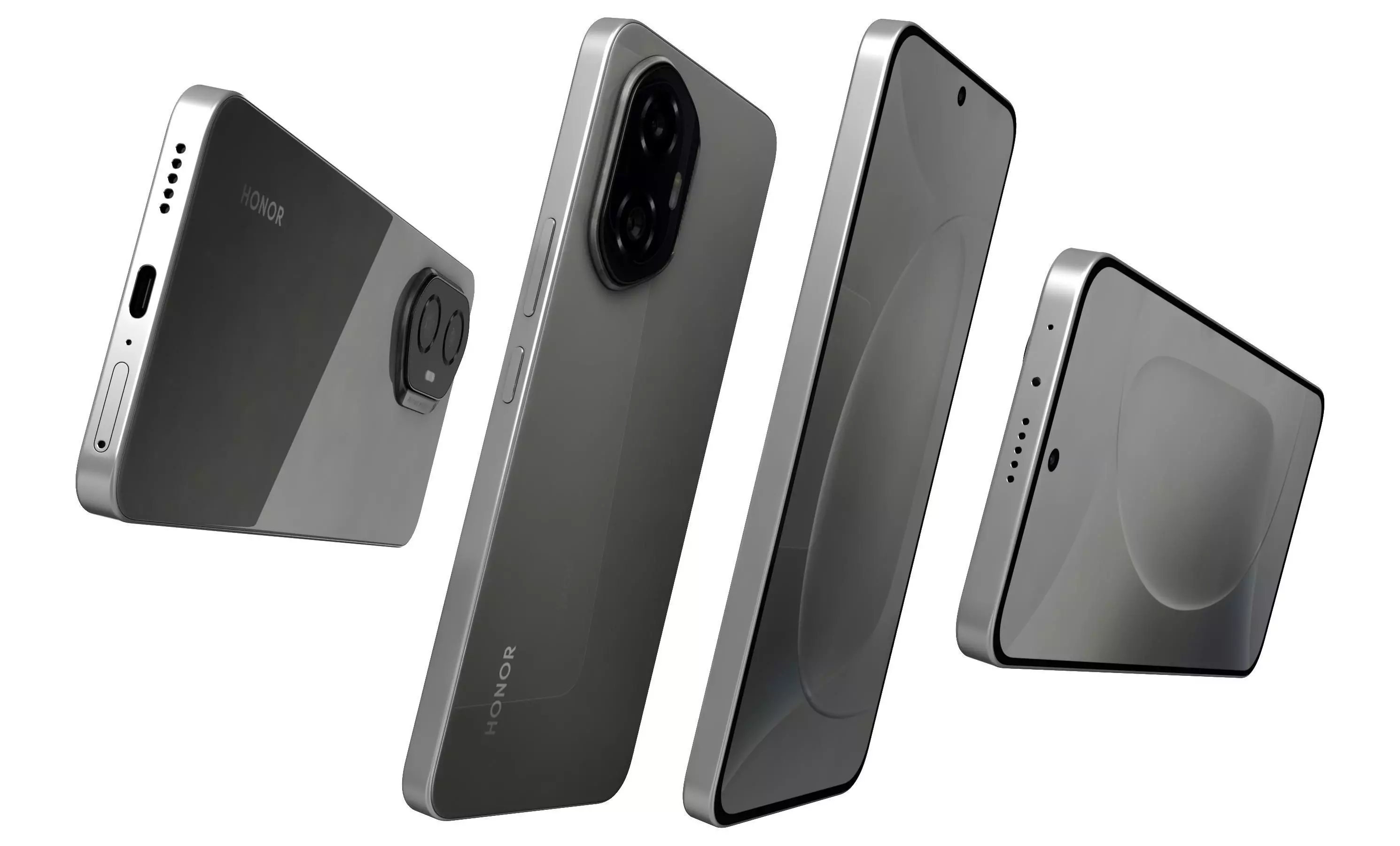 Honor 300 Gray High Poly  3D model_5