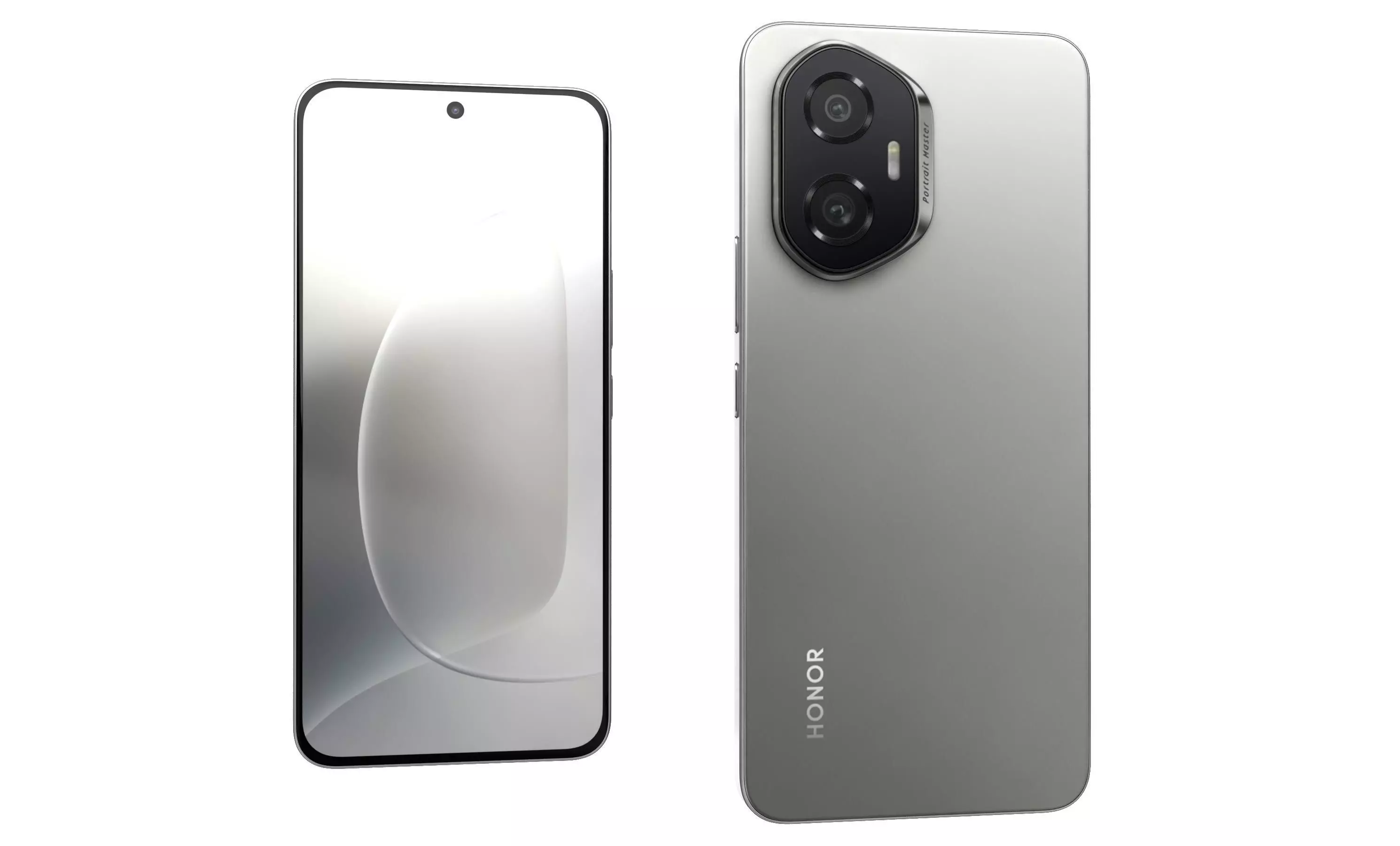 Honor 300 Gray High Poly  3D model_1