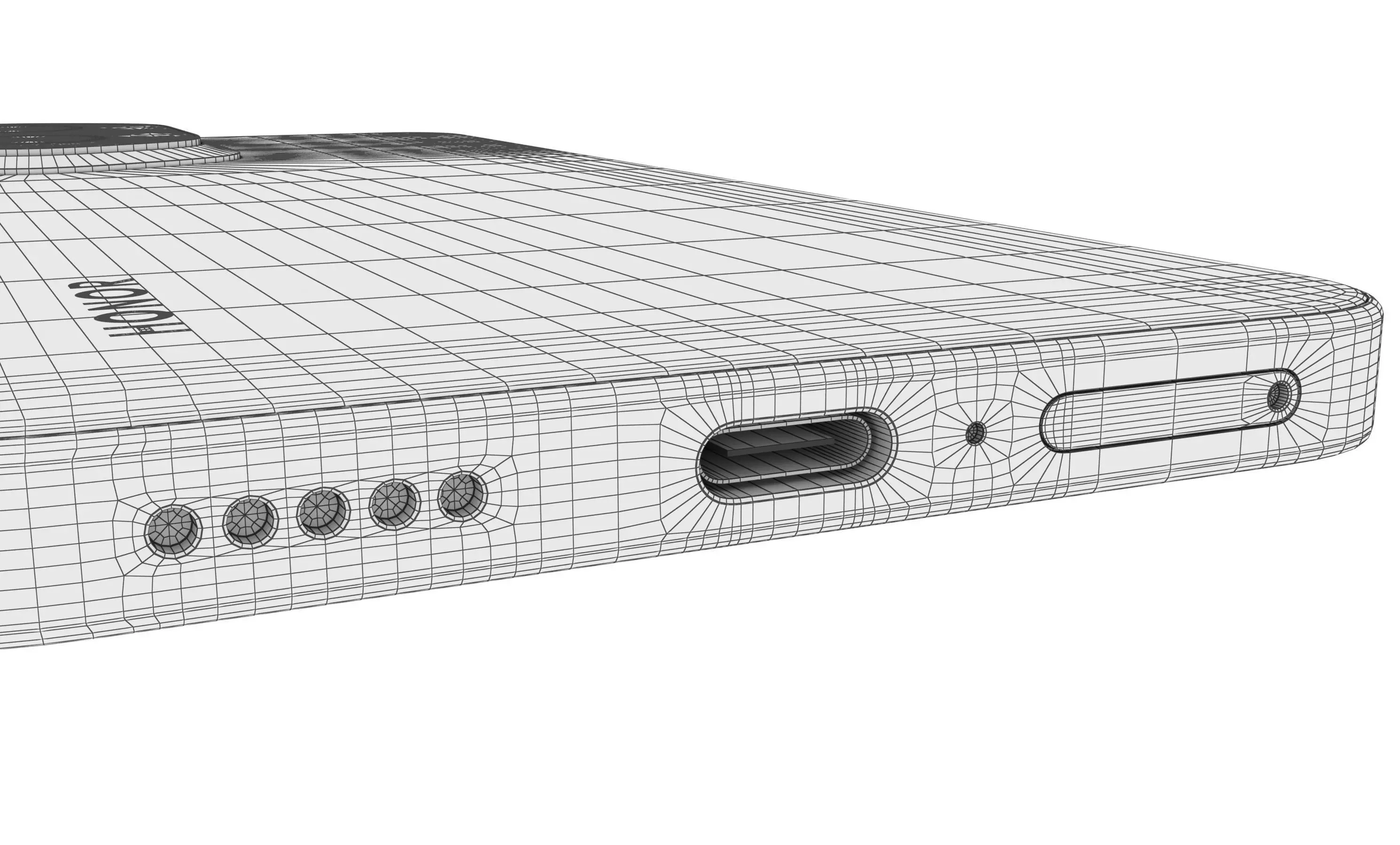 Honor 300 Gray High Poly  3D model_22