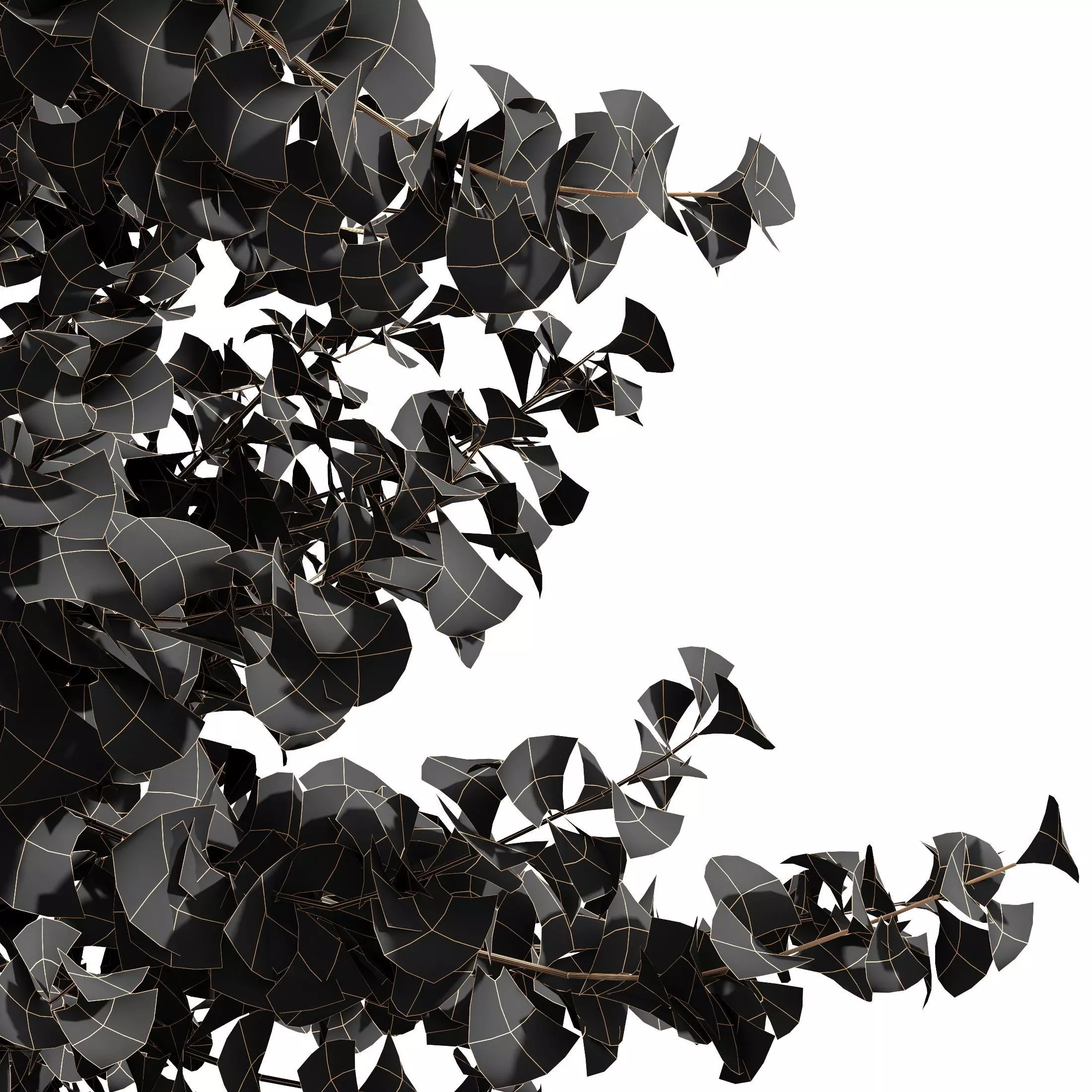 AV Acer Saccharinum and European Bladdernut Spring 2 Trees 3D model_10