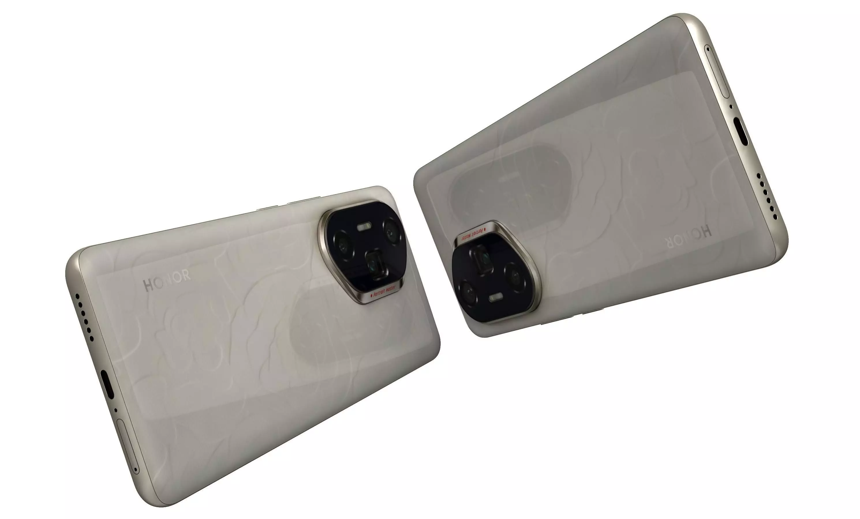 Honor 300 Ultra Camellia White High Poly 3D model_4