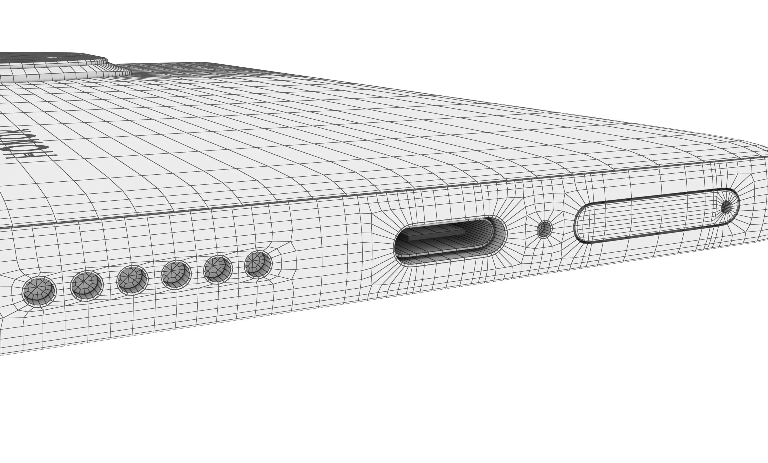 Honor 300 Ultra Camellia White High Poly 3D model_23