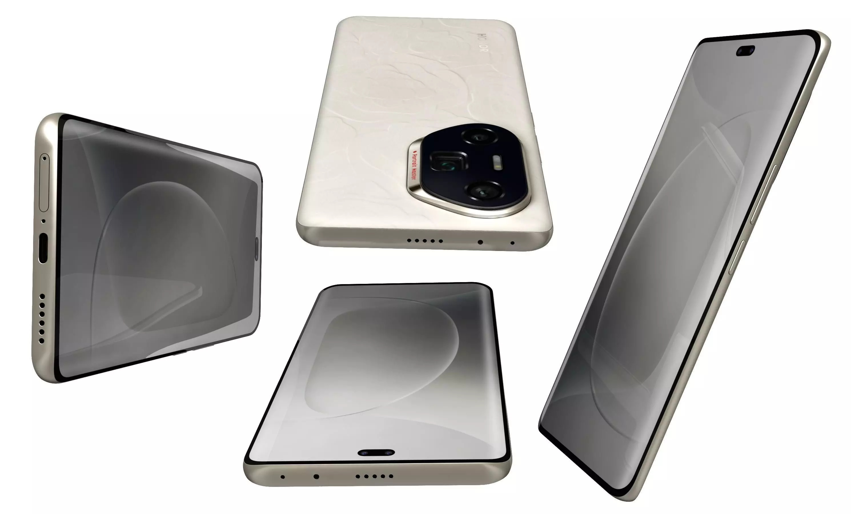 Honor 300 Ultra Camellia White High Poly 3D model_7