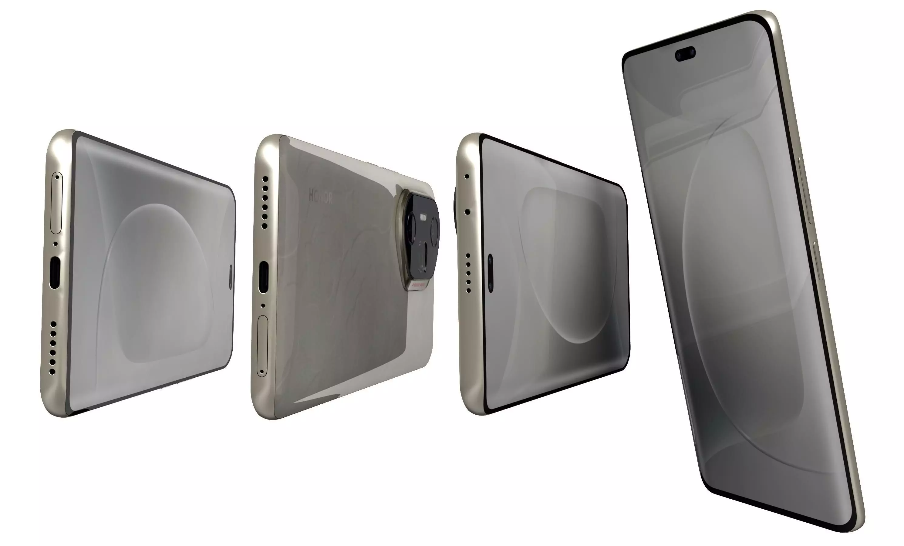 Honor 300 Ultra Camellia White High Poly 3D model_6