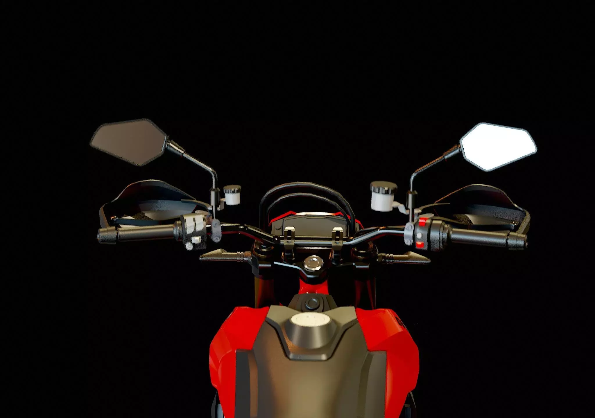 Base model Ducati Hypermotard 698 2024 3D model_9