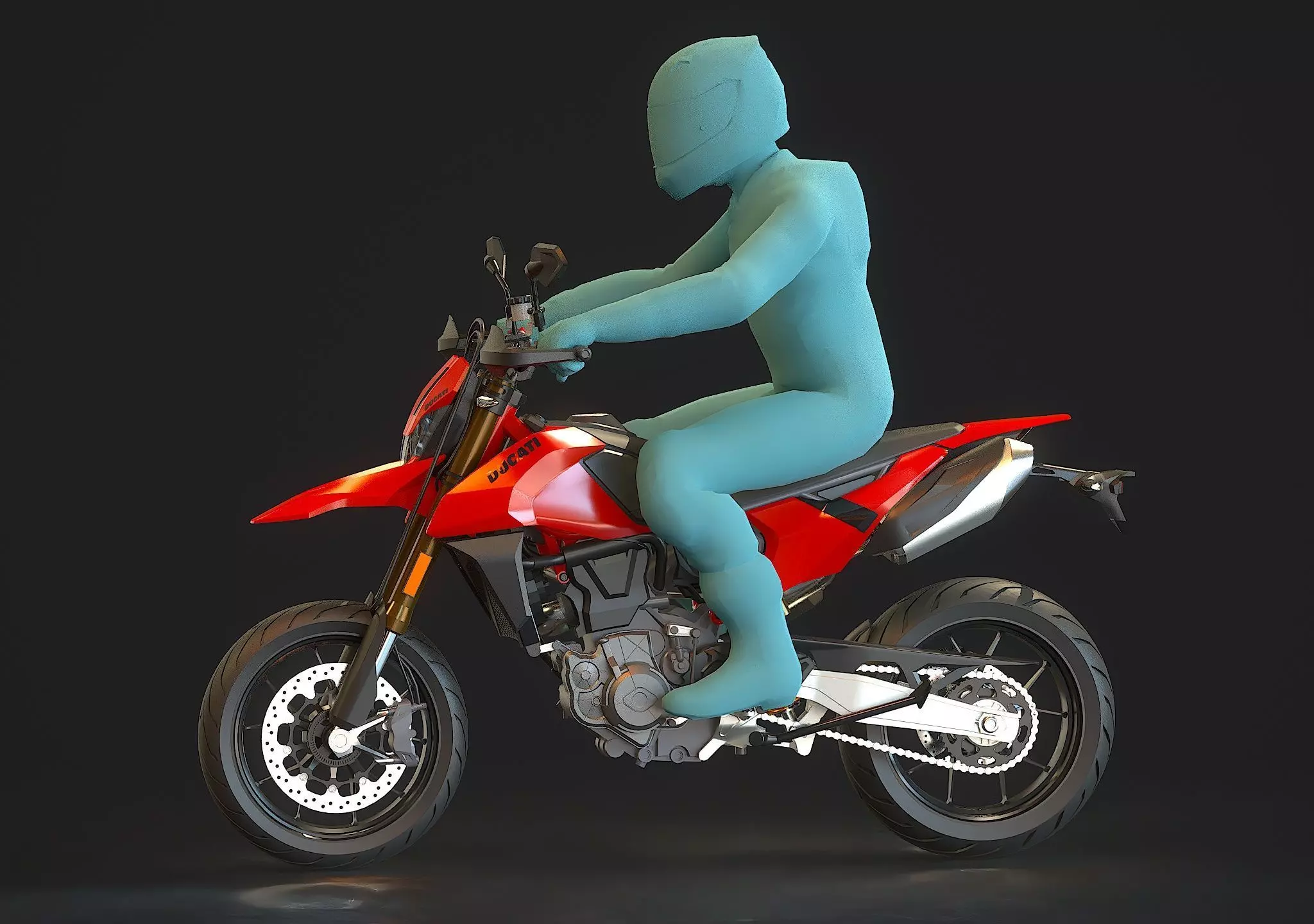 Base model Ducati Hypermotard 698 2024 3D model_12